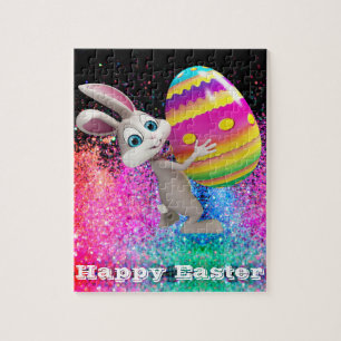 Puzzle Lapin de Pâques Œuf de Pâques Étincelle Joyeuses P