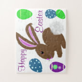Puzzle Lapin de Pâques Oeufs décorés (Vertical)