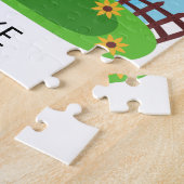 Puzzle lapin de Pâques personnalisé. (Côté)