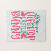 Puzzle Lapin de Pâques personnalisé AJOUTER NOM Lil Hip H (Horizontal)