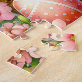 Puzzle Lapin de Pâques rose (Côté)