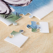 Puzzle lapin de Pâques vintage rétro (Côté)