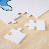 Puzzle Lapin en hiver avec Écharpe (Côté)