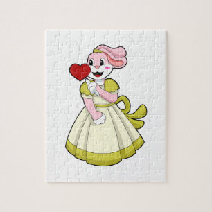 Puzzle Lapin en mariée avec robe de mariée.PNG