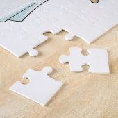 Puzzle Lapin en mariée avec voile (Côté)