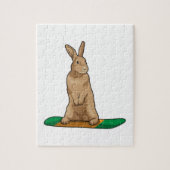 Puzzle Lapin en Snowboard avec Snowboard (Vertical)