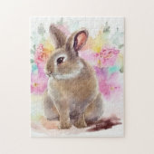 Puzzle Lapin Fleur (Vertical)