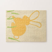 Puzzle Lapin jaune et herbe verte par Chariklia Zarris (Horizontal)