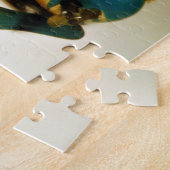 Puzzle lapin jouet et oeuf jaune pâle (Côté)