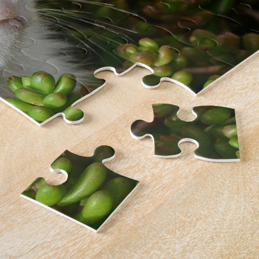 Puzzle Lapin lapin néerlandais noir et blanc (Côté)