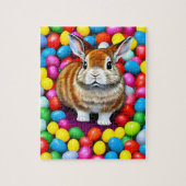 Puzzle Lapin mou et jellybeans (Vertical)