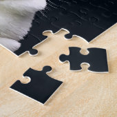 Puzzle Lapin néerlandais Brown et blanc (Côté)