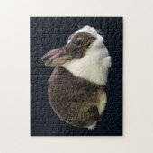 Puzzle Lapin néerlandais Brown et blanc (Vertical)