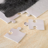 Puzzle Lapin noir et blanc adorable (Côté)