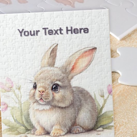 Puzzle lapin personnalisable