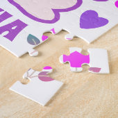 Puzzle Lapin Violet Enfants Personnalisés (Côté)