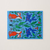 Puzzle Lapins d'art populaire (Horizontal)