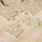 Puzzle Lapins de Pâques vintage dansant avec des costumes (Côté)