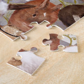 Puzzle Lapins heureux (Côté)