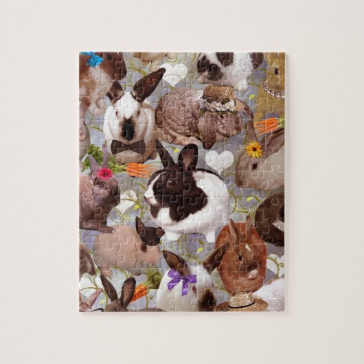 Puzzle Lapins heureux (Vertical)
