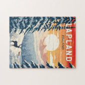 Puzzle Lapland Finlande Travel Art Vintage (Horizontal)