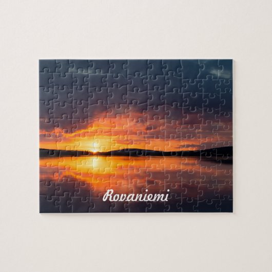 Puzzle Lapland sunset (Horizontal)