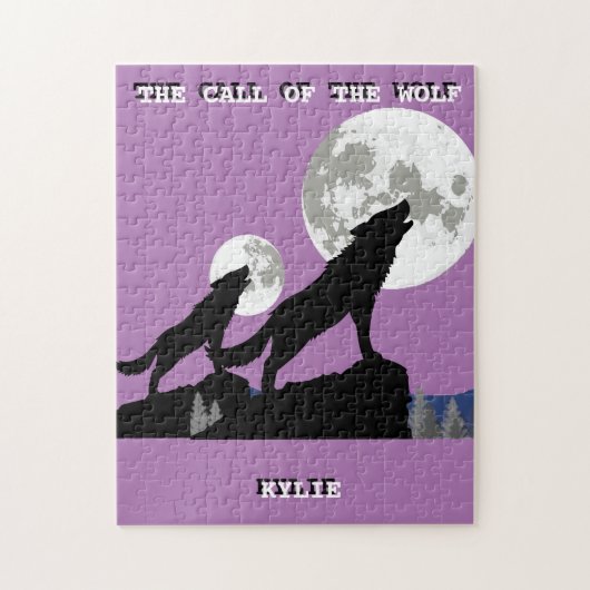 PUZZLE "L'APPEL DU LOUP" PERSONNALISÉ (Vertical)