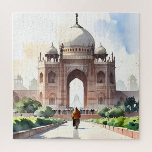 Puzzle L'aquarelle de Delhi