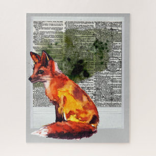 Puzzle L'aquarelle photo instantanée Fox