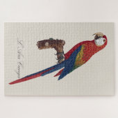 Puzzle L'Ara Macao / Scarlet Macaw (Horizontal)