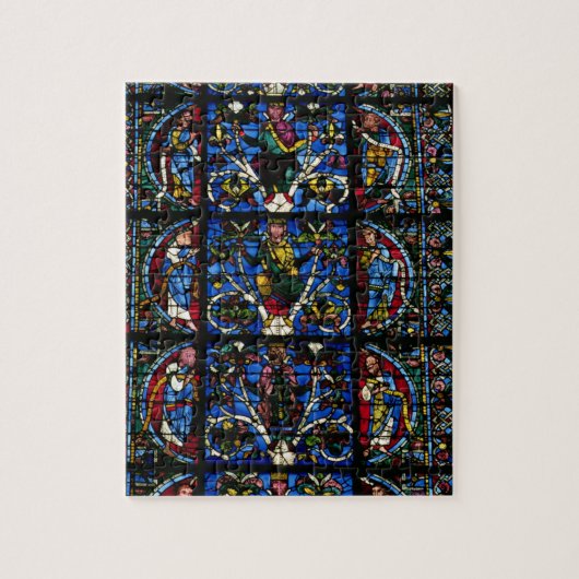 Puzzle L'arbre de Jesse, fenêtre en ogive dans le facad (Vertical)