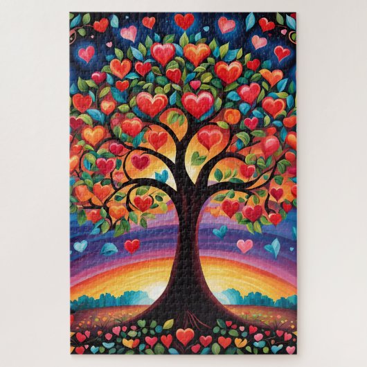 Puzzle L'arbre de l'amour (Vertical)