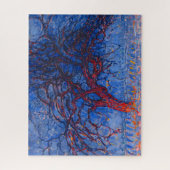 Puzzle L'arbre rouge par Piet Mondrian (Vertical)
