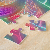 Puzzle L'arc-en-ciel psychédélique tourbillonne motif de (Côté)