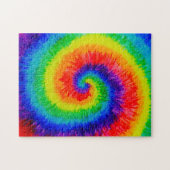 Puzzle L'arc-en-ciel teignent en nouant l'encre d'alcool (Horizontal)