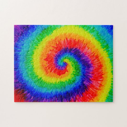 Puzzle L'arc-en-ciel teignent en nouant l'encre d'alcool (Horizontal)