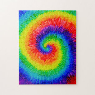 Puzzle L'arc-en-ciel teignent en nouant l'encre d'alcool