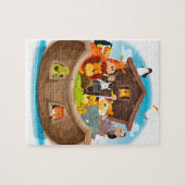 Puzzle L'arche de Noé avec des animaux de jungle (Horizontal)