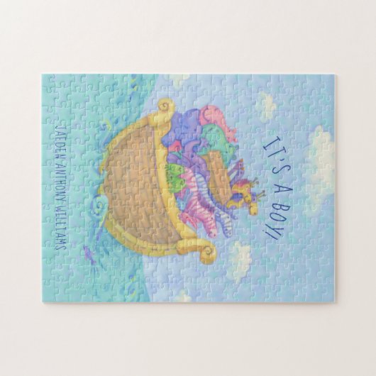 Puzzle L'Arche de Noé C'est un garçon (Horizontal)