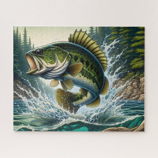 Puzzle Largemouth Bass (Horizontal)