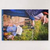 Puzzle L'arrosage du jardin / Ferme (Horizontal)