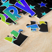 Puzzle "LARRY" Prénom, Amusant "HEUREUX ANNIVERSAIRE" (Côté)