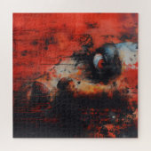 Puzzle L'art Abstrait de la femme rouge (Horizontal)