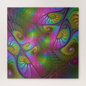 Puzzle L'Art Abstrait Fractal Lumineux et Coloré (Horizontal)