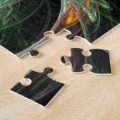 Puzzle L'art Abstrait vert du monde entier (Côté)