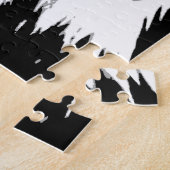 Puzzle L'art de l'aigle noir blanc américain (Côté)