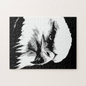 Puzzle L'art de l'aigle noir blanc américain (Horizontal)