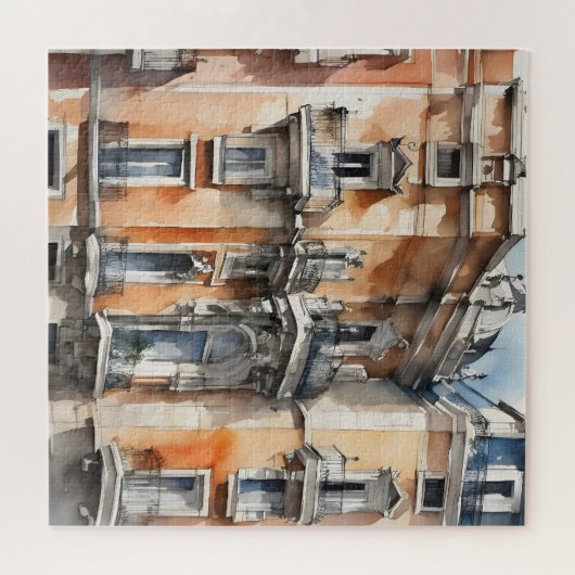 Puzzle L'art de l'aquarelle à Madrid (Horizontal)