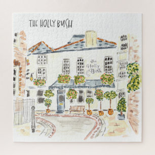 Puzzle L'art de l'aquarelle Holly Bush London Pub