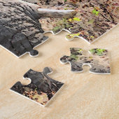 Puzzle L'art des animaux sauvages éléphants (Côté)